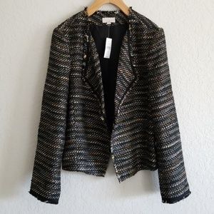 NWT Fringe Multicolor Loft Blazer